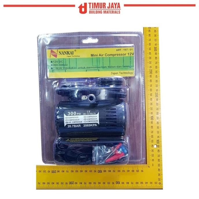 Mini Air Compressor / Pompa Angin Mobil / Kompresor Mini Kenmaster Original Dan Terpercaya