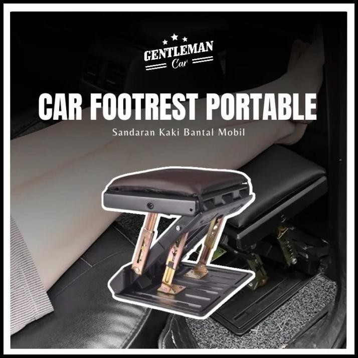 Car Footrest Portable Sandaran Tatakan Kaki Bantal Mobil Foot Rest