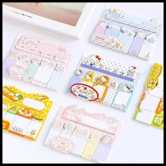 

Sticky Notes Memo Gudetama Purin Melody Cinnamoroll Sanrio