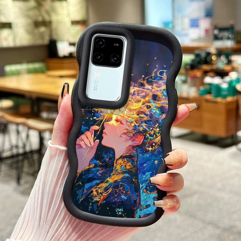 Casing Hp Untuk VIVO V30 5G V30 Pro 5G Case Casing tongkat peri gadis Softcase pelindung silikon HP 