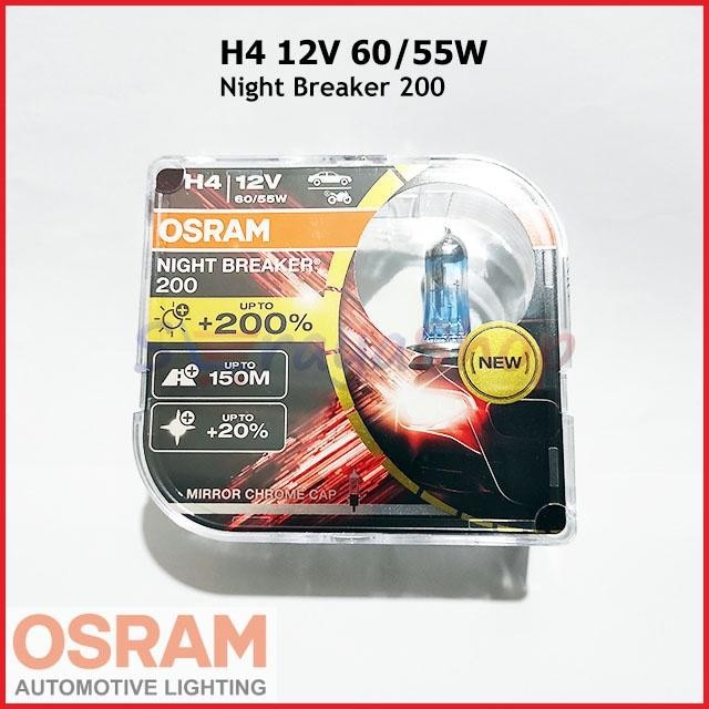 Lampu Halogen H4 Night Breaker 200 Osram