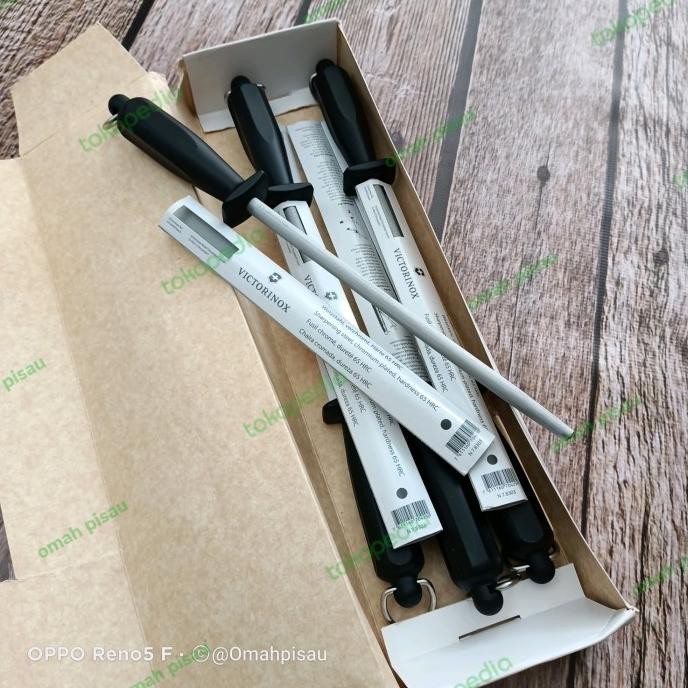 Pengasah Pisau Victorinox 25 cm Sharpening steel 7.8303 Original Swiss