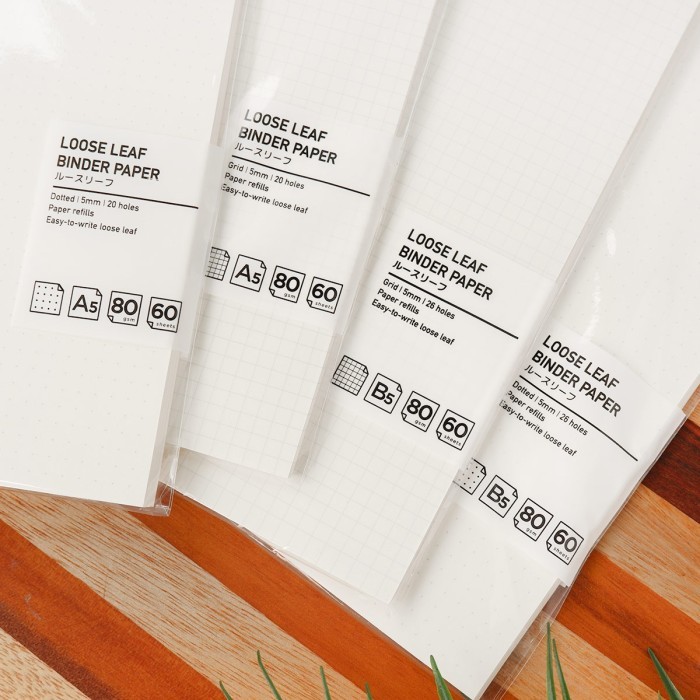 

Basic Loose Leaf Binder Paper B5 / Kertas Binder B5 / Refil Binder B5