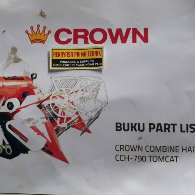 #####] Roda 6" COMBINE Mesin Potong Padi Crown CCH 790 Tomcat COMBI
