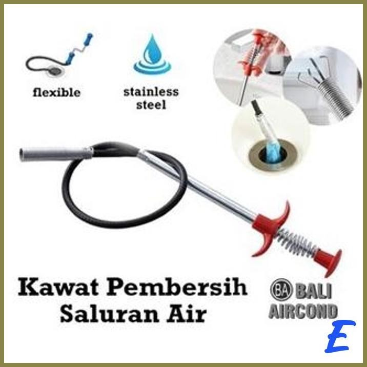 | BRC | ALAT KAWAT ANTI MAMPET FLEXIBLE PEMBERSIH LUBANG WASTAFEL DAPUR KAMAR MANDI PENGERUK SALURAN