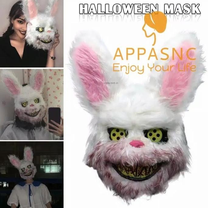 Topeng Kelinci Berdarah Hallowen Rabbit Horror