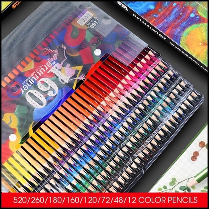 

Pensil Warna Brutfuner Painting Oil Pencil Artist Color Pencil Set 160