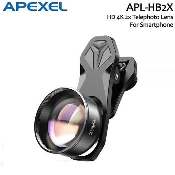 APEXEL Lensa Kamera Smartphone Clip 2X Telephoto Lens - APL-HB2X