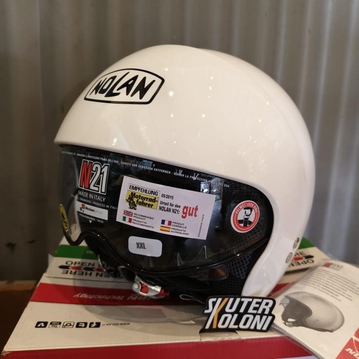 NOLAN N21 Special 89 Half Face Helmet Helm Pure White Original