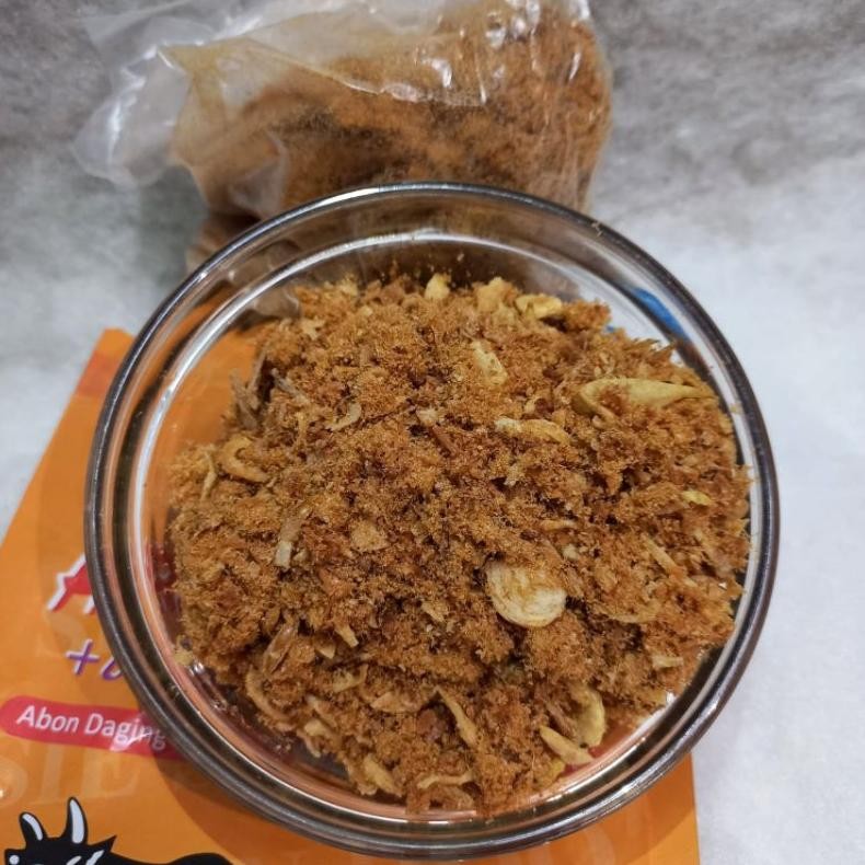 

Abon Sapi enak asli Bawang Merah Goreng Bungkus 250 gram (halal) Tangan pertama, langsung dari pabrik. Sie Sin Onion Beef Floss