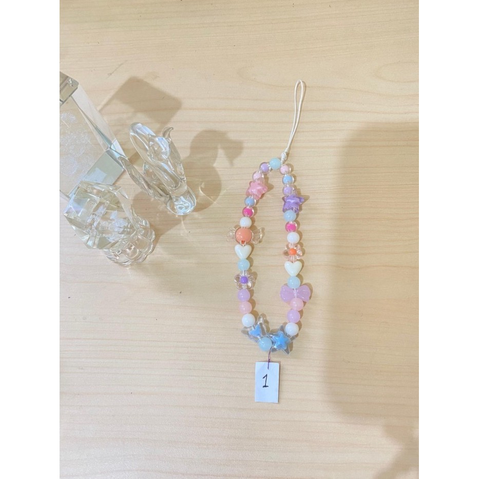 

Korean Gantungan HP bracelet gelang Lanyard HP estetik Phone Strap Beads Tali HP HANDMADE