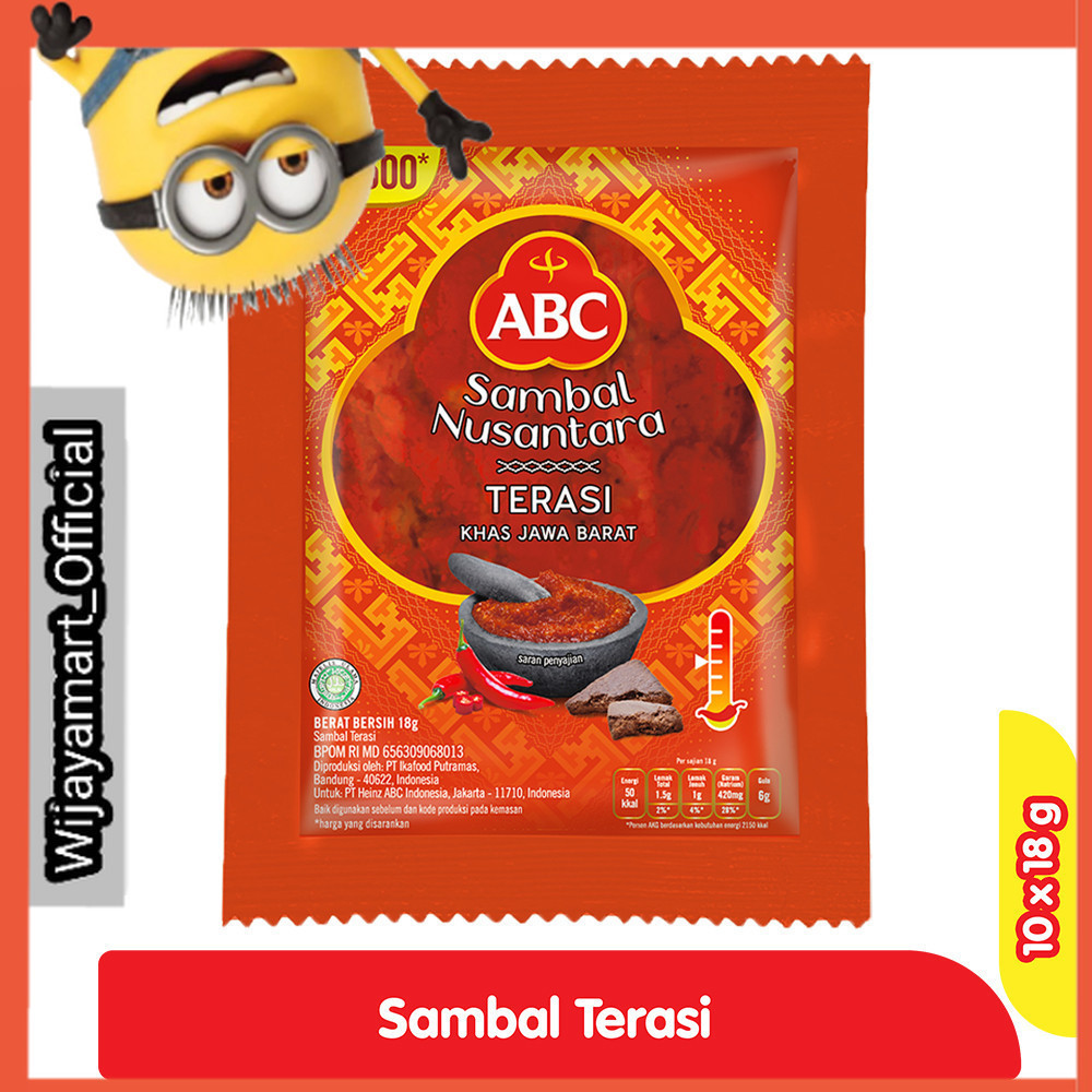 

ABC Nusantara Sambal Terasi 10 x 18 g