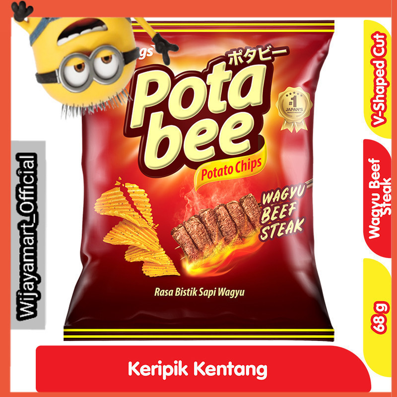 

Potabee Keripik Kentang Bistik Sapi Wagyu 68 g