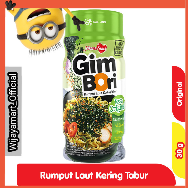 

MamaSuka Gim Bori Rumput Laut Kering Tabur Original Botol 30 g