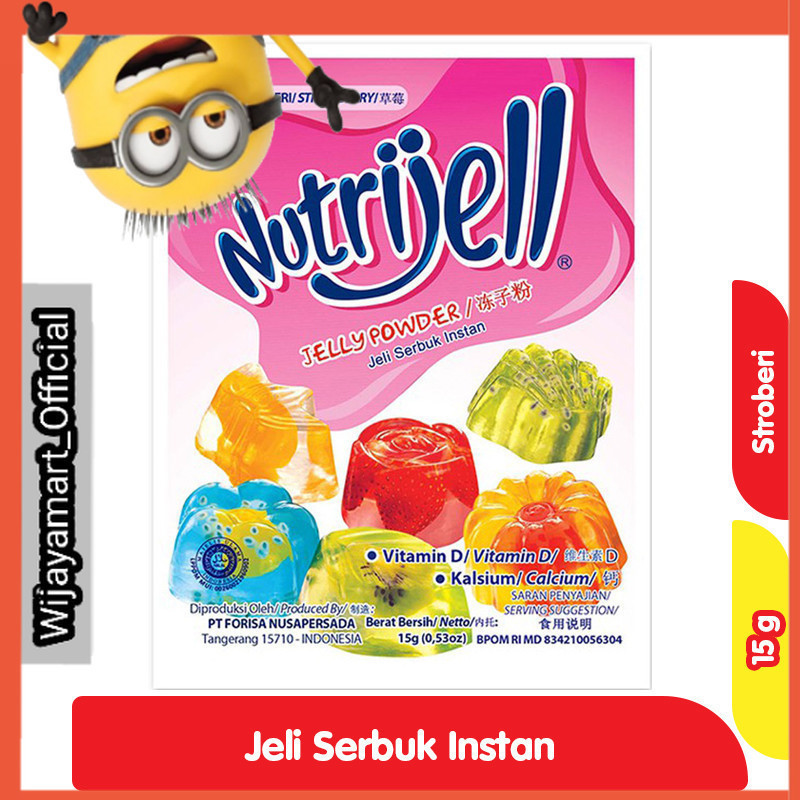 

Nutrijell Jeli Serbuk Instan Stroberi 15 g