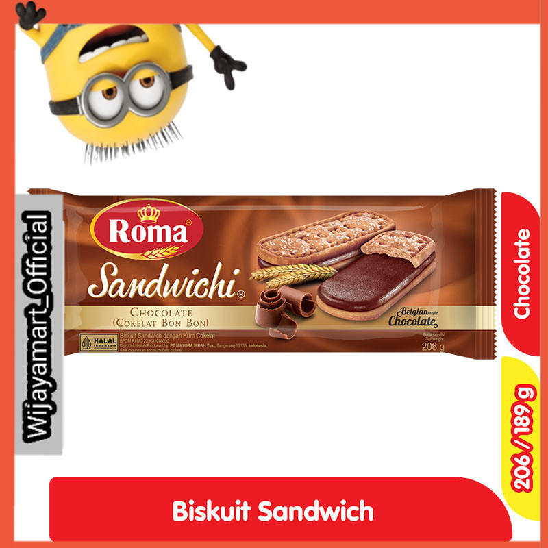 

Roma Biskuit Sandwich Cokelat 157 g