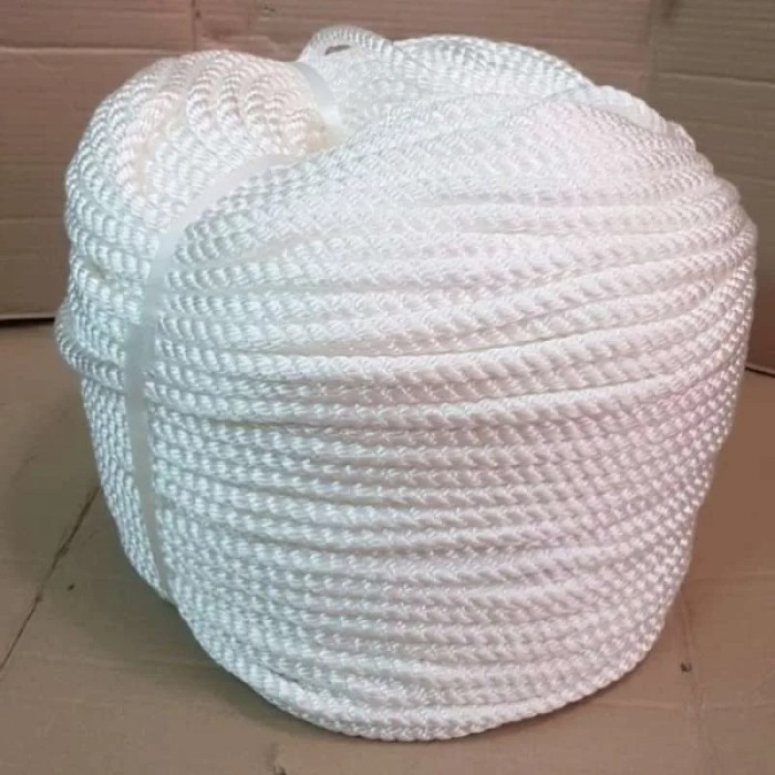 Tali Tambang Nylon Tali Nilon Tambang Putih Tambang Nylon 6mm per 50 m