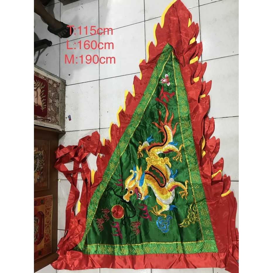 Bendera naga 5 warna panca warna 1,5 meter bendera 5 warna besar set