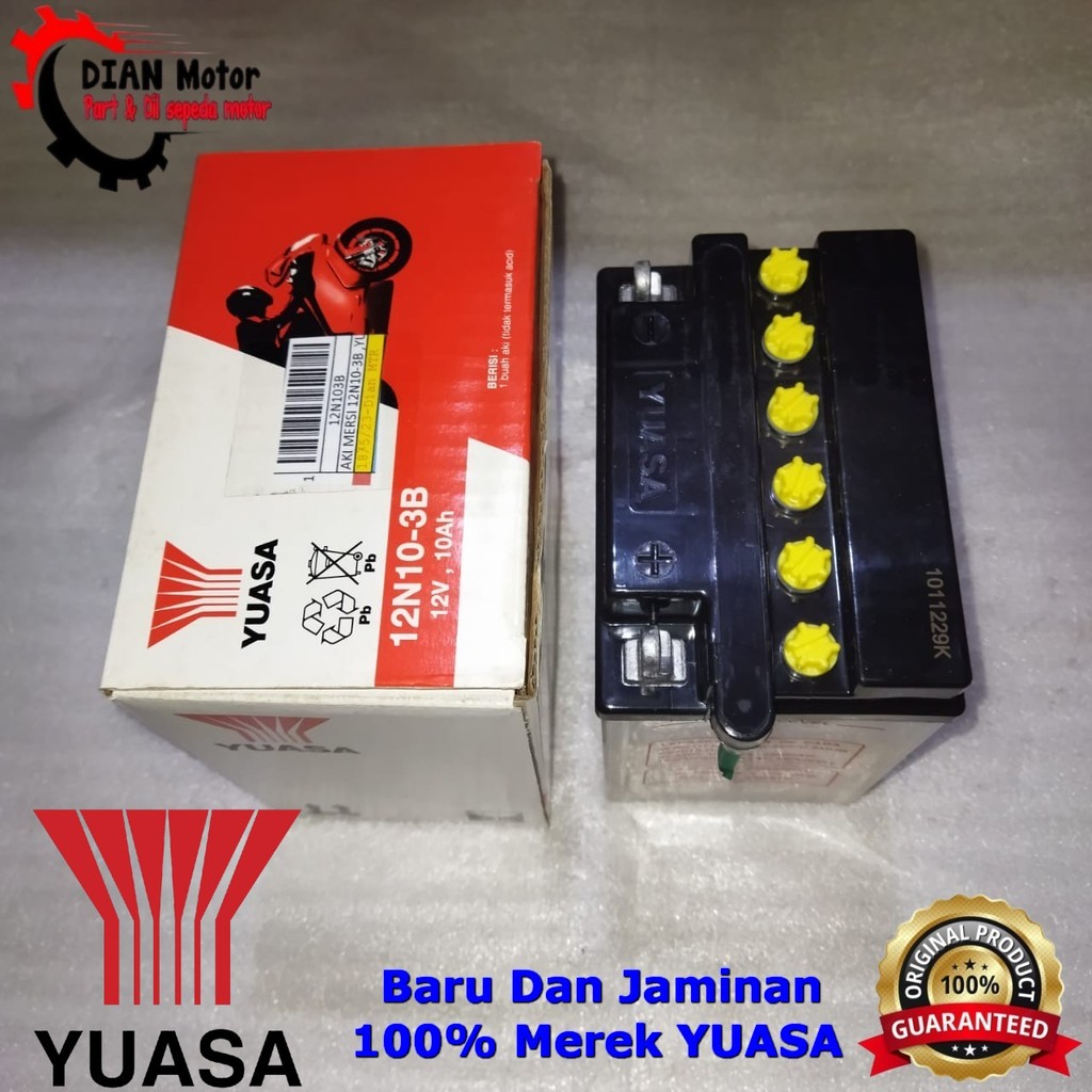YUASA 12N103B AKI MERSI 12N10-3B YUASA