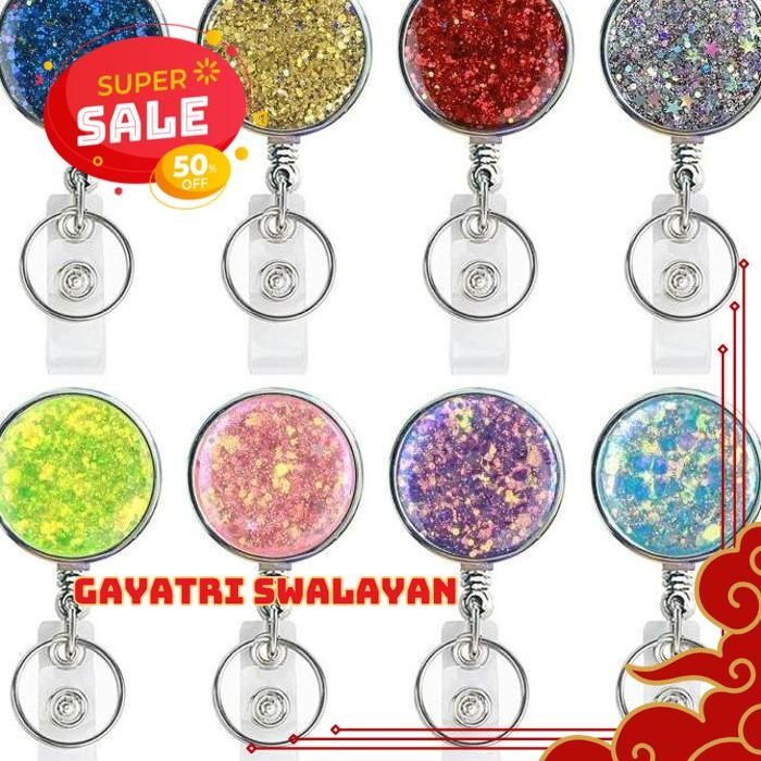 

KUNCI RETRACTABLE TELESCOPIC RETRACTABLE BADGE REELS GANTUNGAN KUNCI RETRACTABLE TELESCOPIC KEYCHAIN FLEXIBLE YOYO TARIK NAME TAG ID CARD HOLDER PINTU WITH KEY RING BELT CLIP GLITTERY DESIGN BADGE HOLDER KLIP GULUNGAN LENCANA ID CARDS OFFICE STAFF FASHION