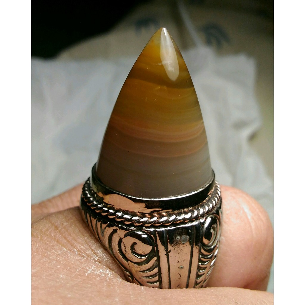 Natural Chalcedony Super Motif Puser Bhumi Cutting Ponconoko Wingit Berkarakter Kolektor Item