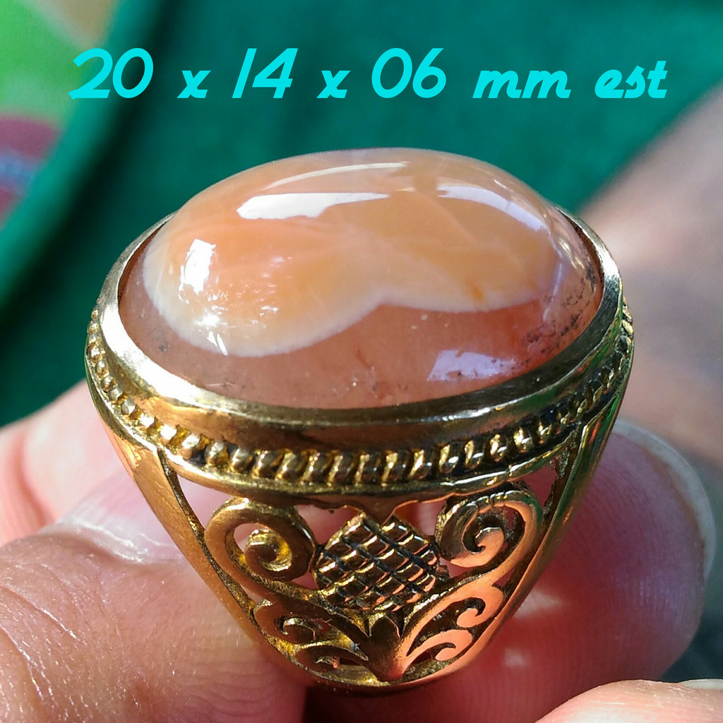Natural Sulaiman Madu Motif Angka Delapan Top Kristal