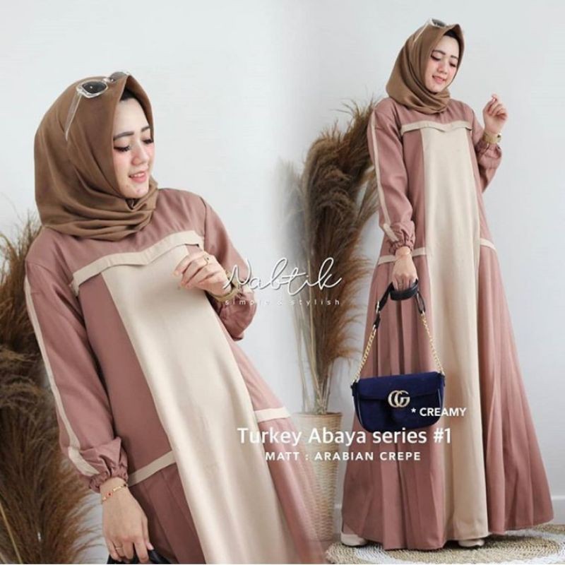 Terbaru2025 Abayaa Lebaran Wanita Pakean Muslim Jumbp Gmis Turki Ibu Ibu Gamiss Abaya Lebaran Terbar