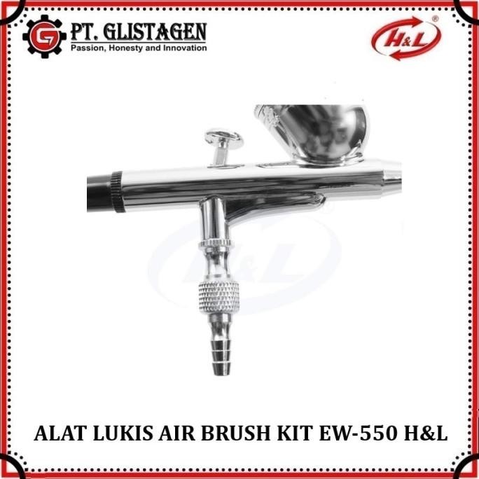 

Air Brush Kit Pen Brush Spray Gun Lukis Hl Ew-550 Merk H&L