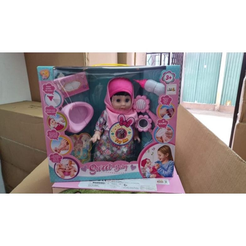 Boneka Sweet baby Hijab bisa bersuara bisa nangis kluar air mata