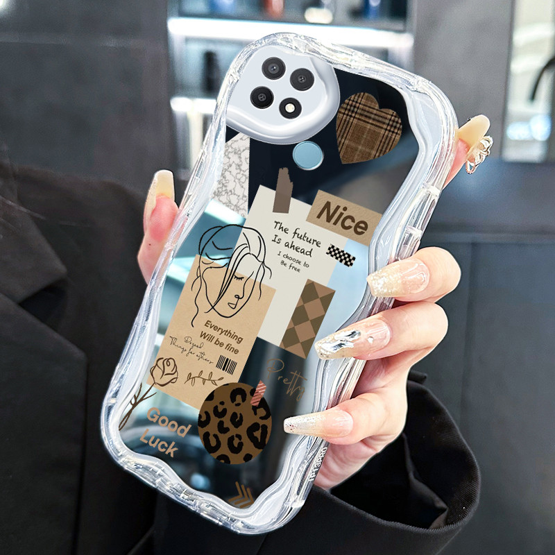 Casing Hp Untuk OPPO A15 A15s A35 Case Casing art foto drop HP Softcase silikon Kasing tahan cermin 