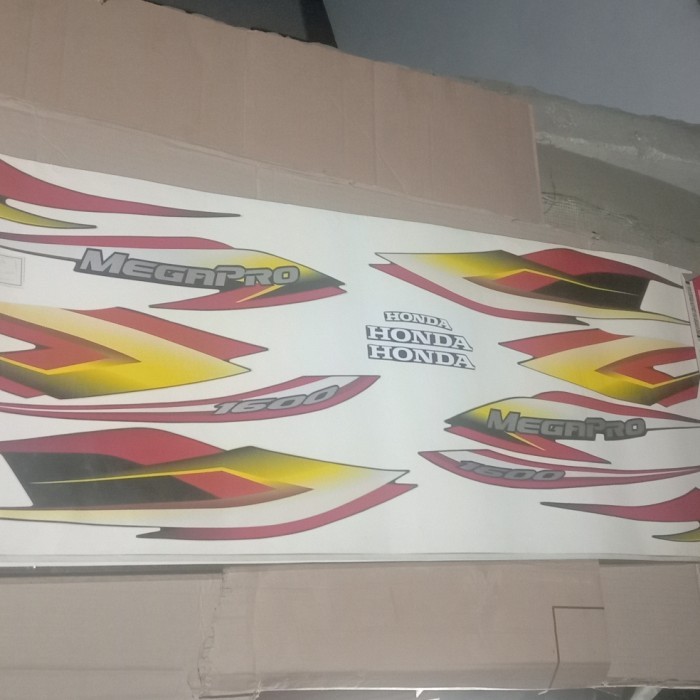 Promo Stripe Sticker Striping Set Honda Megapro 871X0-Keh-670Za Ori Ahm