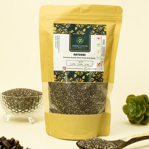 

ORGANIC BLACK CHIA SEEDS 1KG (BIJI CHIA HITAM ORGANIK)