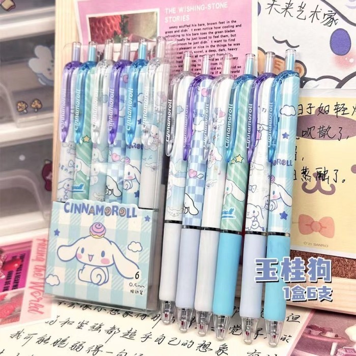 

Pulpen Mekanik 1 Set Isi 6 Pcs Motif Sanrio Characters Terbaru