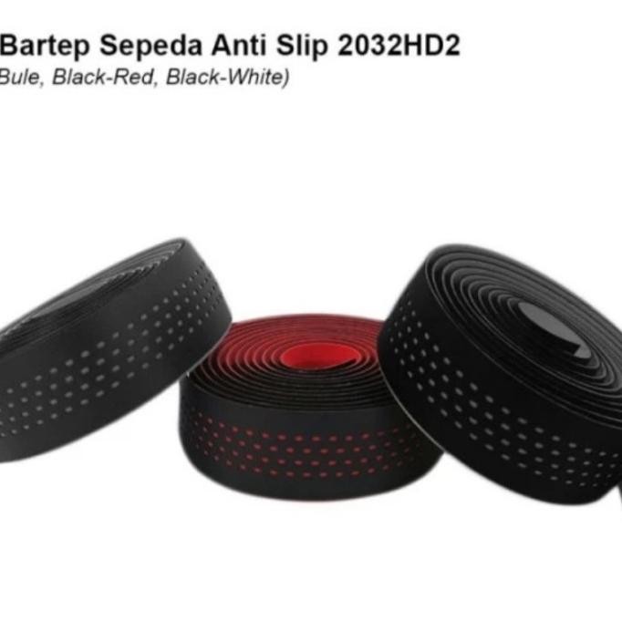 Bartape Velo 2032 Premium roadbike Bintik gell Hitam bintik warna The best