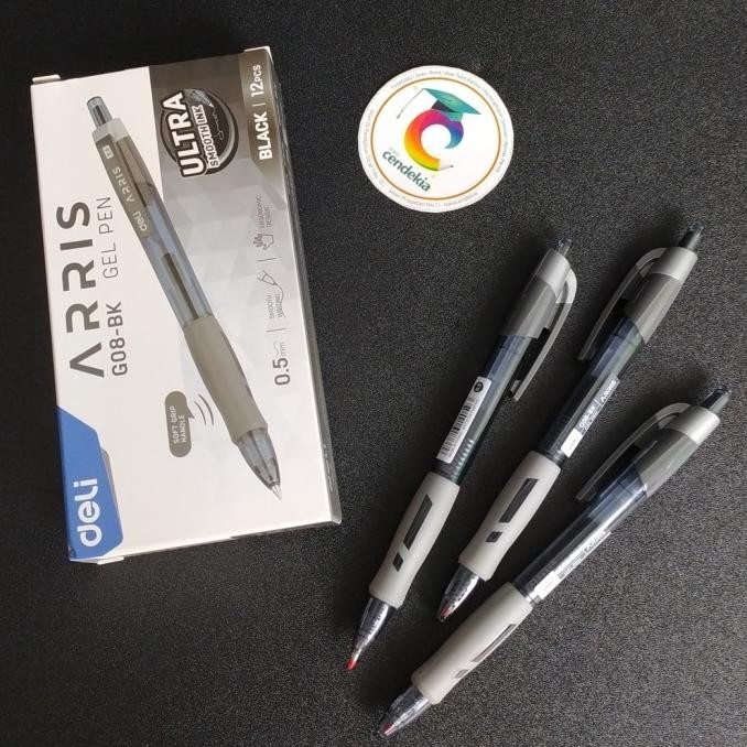 

&<&<&<&] Pulpen Deli ARRIS gel pen G-08BK