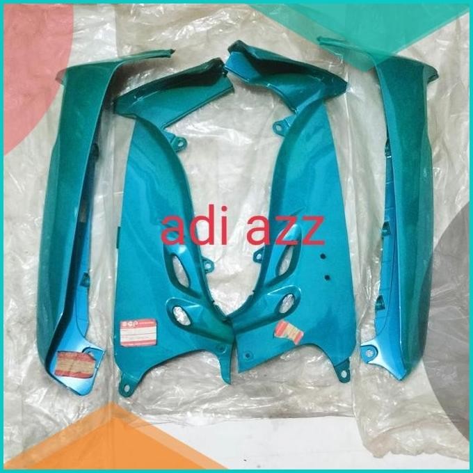legsil tebeng sayap luar dalam set hijau tosca shogun r 110 new sgp 07