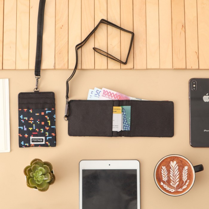

ID Card Holder Hanging Wallet Name Tag Lanyard Dompet Kartu Kalung