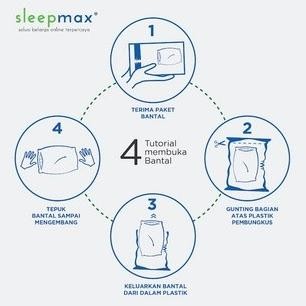 Grosir Bantal Tidur Sultan Pillow + Sarung Bantal Sleepmax