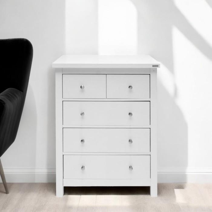 Informa - Emma Kabinet 5 Laci - Putih Terbaru 100 % Original