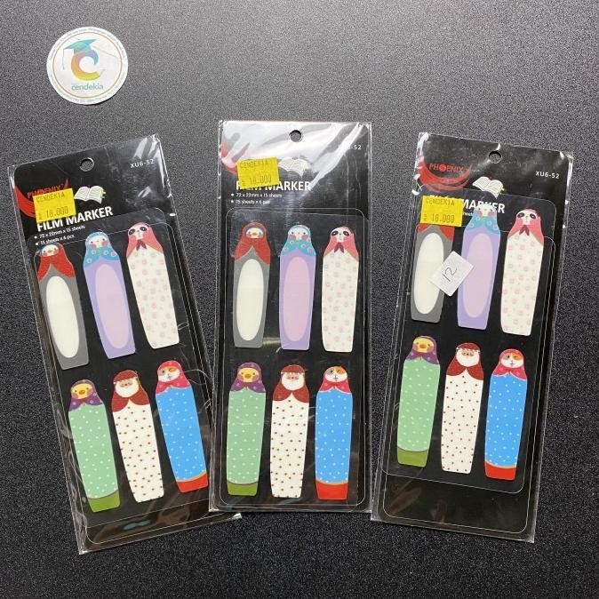 

`````````] Sticky Note / Index Mark / Pembatas / Film Marker PHOENIX XU6 52