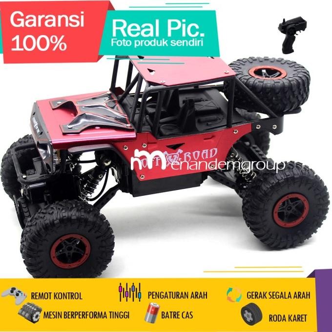Murah Mainan Mobil Remot Kontrol Rc Jeep Offroad Climbing 4Wd 4X4 Metal 2,4Ghz