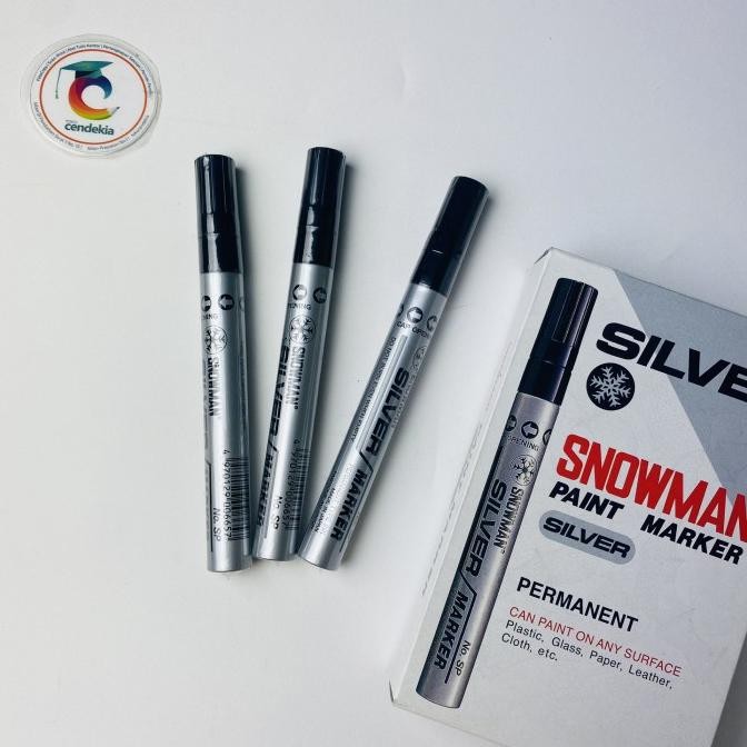 

~~~~~] Spidol Snowman Permanent Emas Gold Putih White Silver MARKER