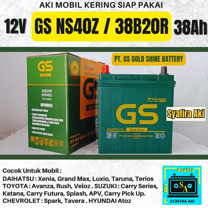 Aki Mobil Avanza, Rush,Terios, Xenia, Apv Ns40Z Gs Mf Accu Kering