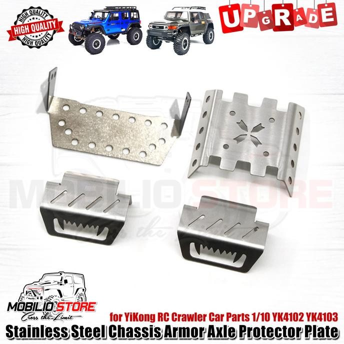 Sale Chassis Armor Axle Protector Plate For Yikong Yk4102 Yk4103 1/10 Scale