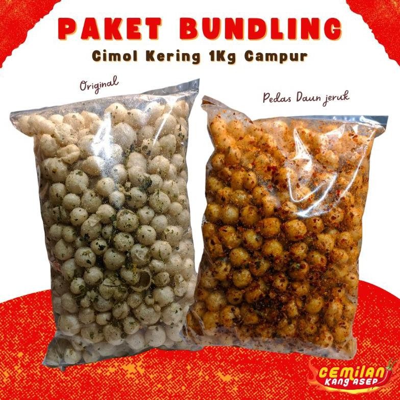 

1KG Cimol Kering Ndog Lewo Campur gr + gr Pedas