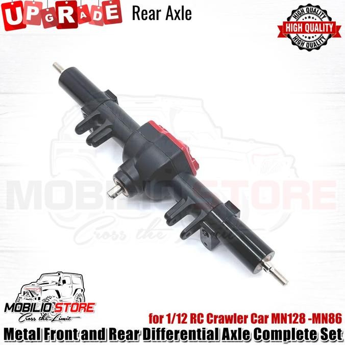 Promo Metal Front And Rear Differential Axle Complete Set For Mn128 - Mn86