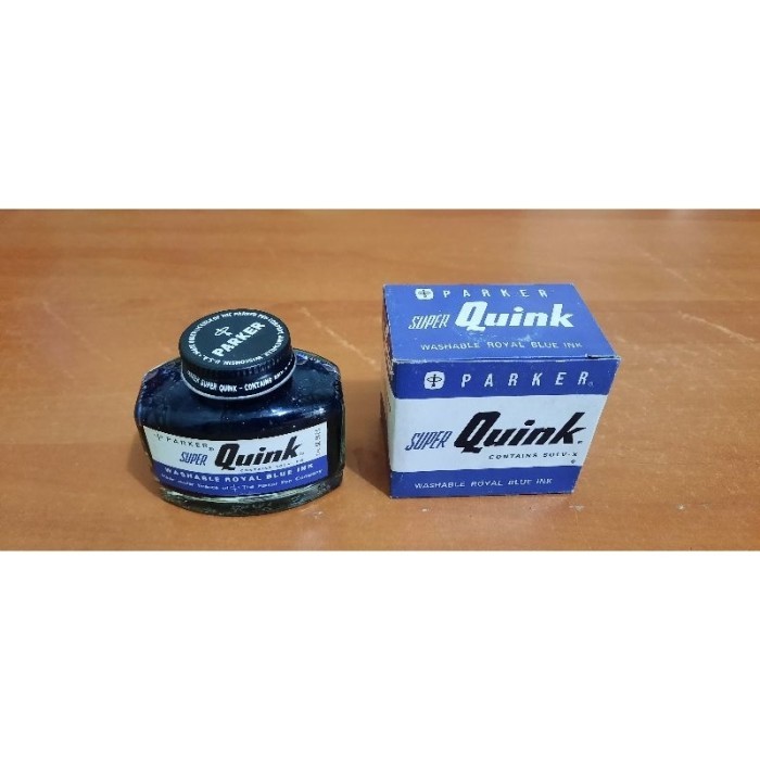 

tinta permanent super quink PARKER warna tinta Blue