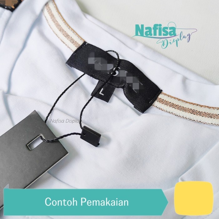 

Tali Hang Tag Loop Lock Pin Putih String Label Pakaian Isi 100 Pcs