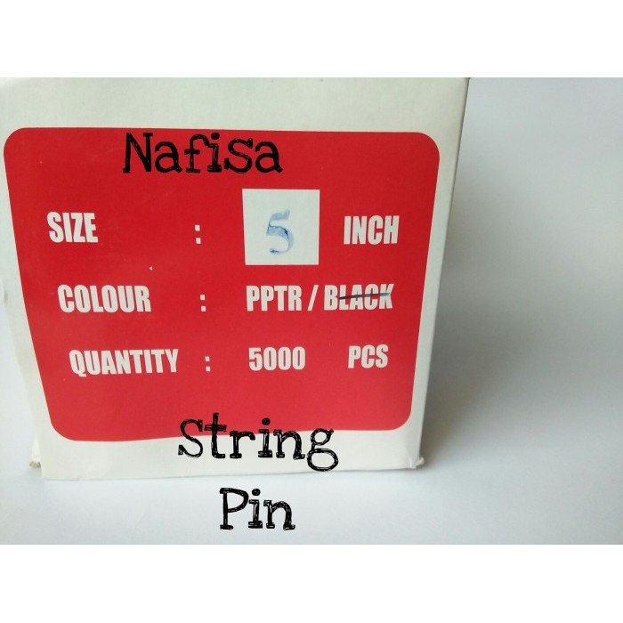 

String Pin Loop / Lock Pin Putih 5 Inch Benang Tag Label 500 Pieces