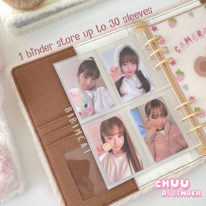 

(A5 Size) Chuu Binder Photocard Album / Pc Binder Fluffy Boneka Murah